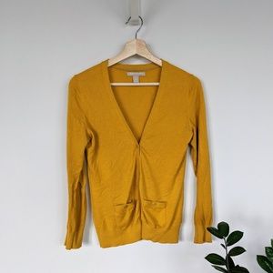 Mustard yellow Banana Republic Cardigan
